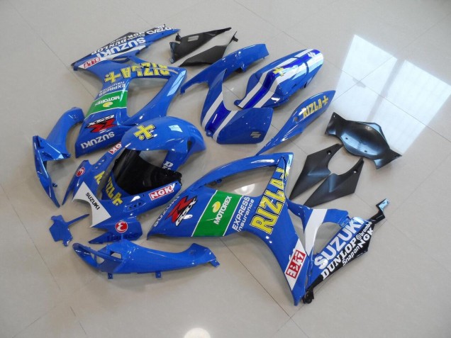 2006-2007 Blue Yellow Rizla Suzuki GSXR750 Replacement Fairings UK Factory