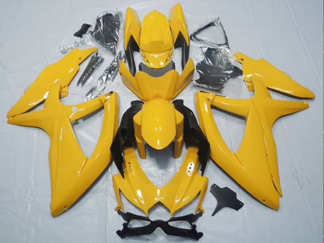 2008-2010 Yellow Suzuki GSXR750 Motorbike Fairings UK Factory