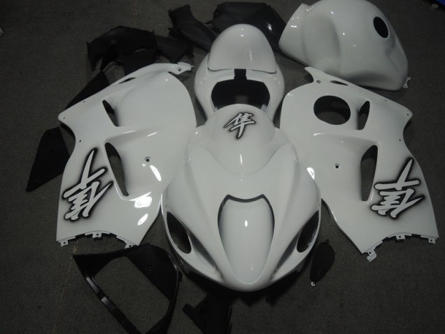 1996-2007 White Suzuki GSXR1300 Hayabusa Motorbike Fairings UK Factory