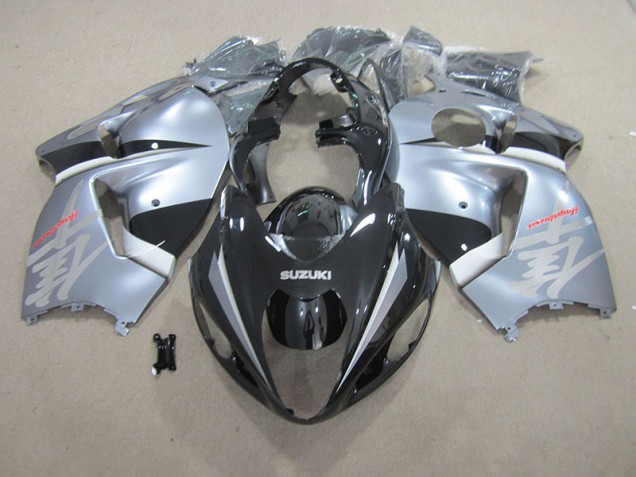 1996-2007 Black Silver Suzuki GSXR1300 Hayabusa Motorcyle Fairings UK Factory