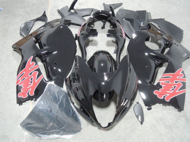 1996-2007 Black Red Decal Suzuki GSXR1300 Hayabusa Motorcycle Fairings Kit UK Factory