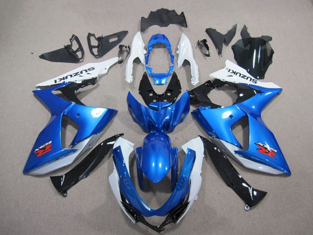 2009-2016 Blue White Suzuki GSXR1000 Replacement Fairings UK Factory