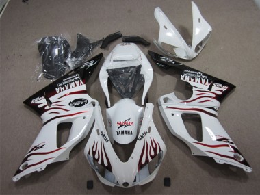 2009-2011 White Black Red Shark Yamaha YZF R1 Bike Fairing Kit UK Factory