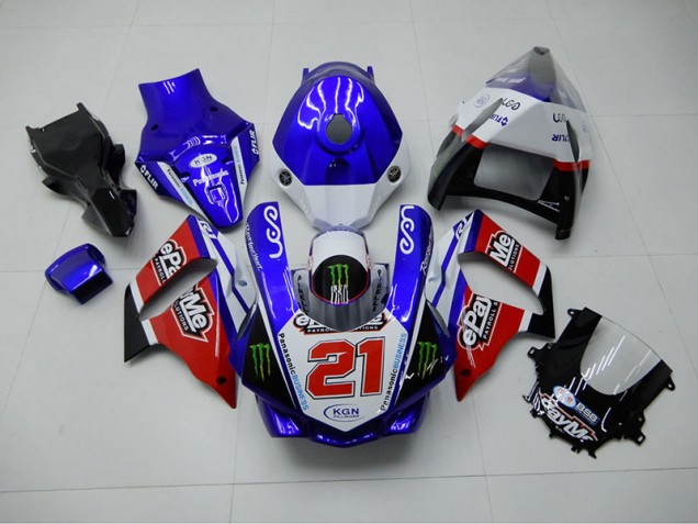 2015-2019 Blue Red KGN 21 Yamaha YZF R1 Motorbike Fairing UK Factory